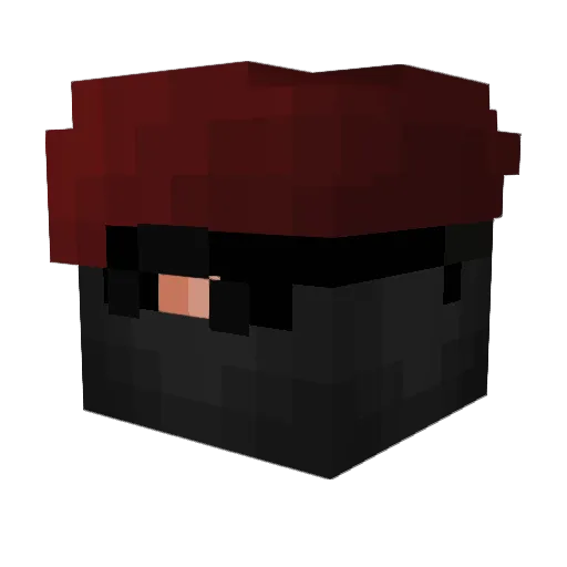 Marfouille Minecraft avatar head, 3D render
