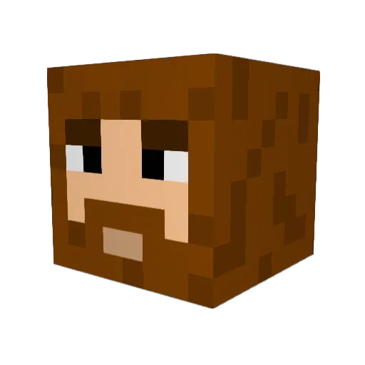 Marfremepobre Minecraft avatar head, 3D render