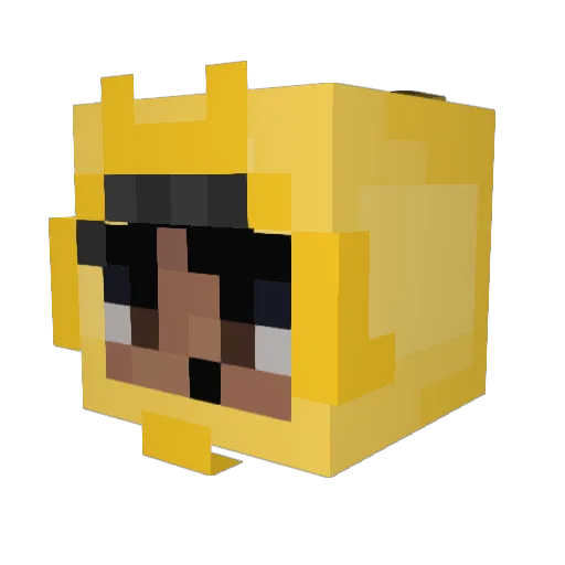 Margalmus Minecraft avatar head, 3D render
