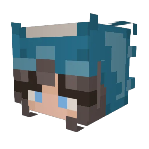 MargarineMod Minecraft avatar head, 3D render