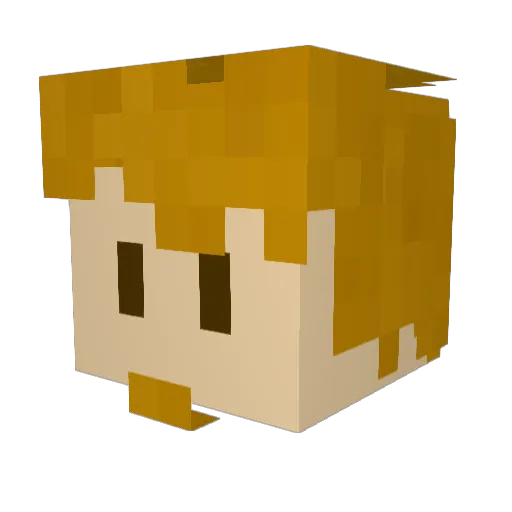 MargaritaMater Minecraft avatar head, 3D render