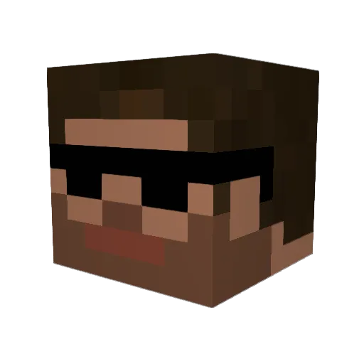 Marge7283 Minecraft avatar head, 3D render