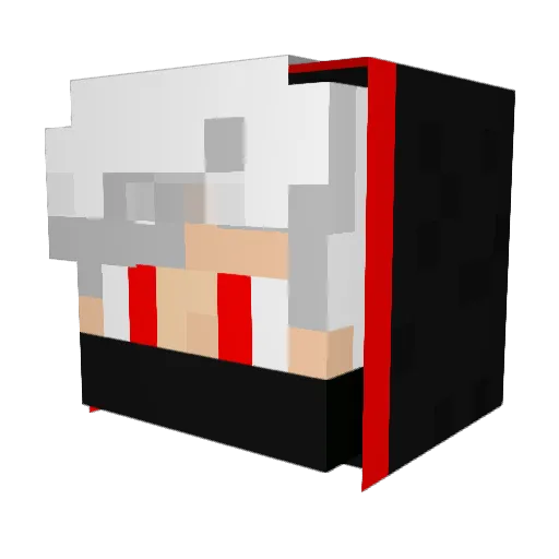 Marginal_HMH Minecraft avatar head, 3D render