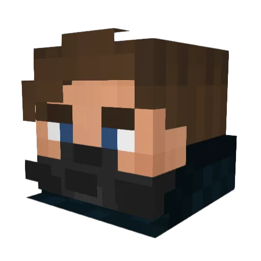 Margo223 Minecraft avatar head, 3D render