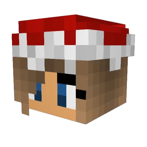 MargotRobby Minecraft avatar head, 3D render
