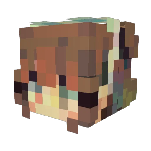 MargottaT Minecraft avatar head, 3D render