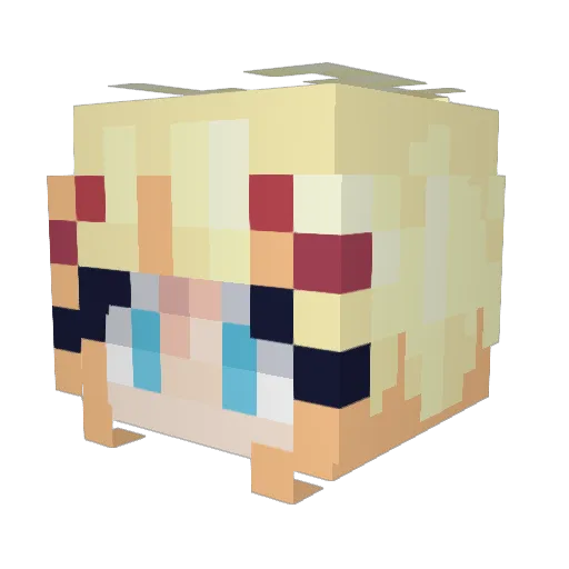 Marguzs_ Minecraft avatar head, 3D render