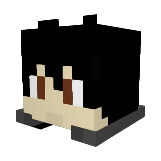 Marhazzle Minecraft avatar head, 3D render