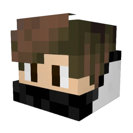 Mari1214 Minecraft avatar head, 3D render