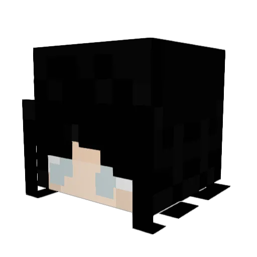 Mari16x Minecraft avatar head, 3D render