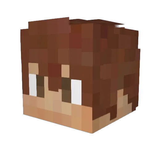 Mari3DS Minecraft avatar head, 3D render