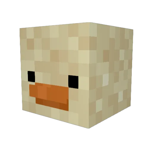 Mari68 Minecraft avatar head, 3D render