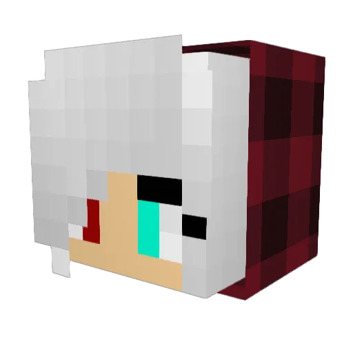 MariAlix Minecraft avatar head, 3D render