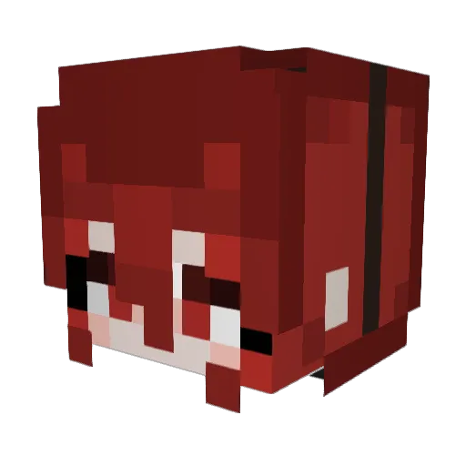 MariAng04 Minecraft avatar head, 3D render