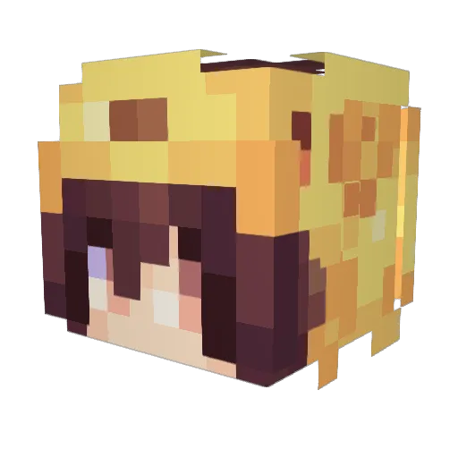 MariBear_ Minecraft avatar head, 3D render