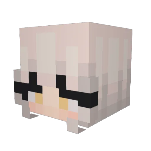 MariBeee Minecraft avatar head, 3D render