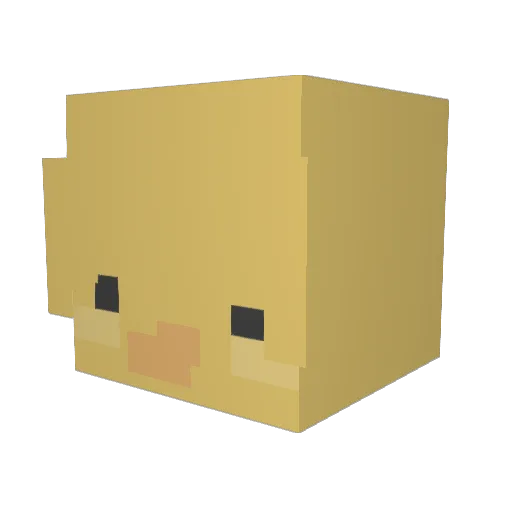 MariCard44 Minecraft avatar head, 3D render