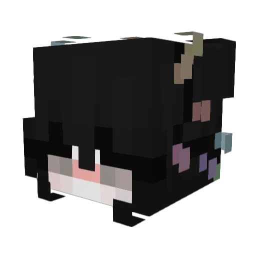 MariSan_ Minecraft avatar head, 3D render