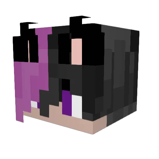 MariXesda Minecraft avatar head, 3D render