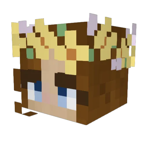Mari_88 Minecraft avatar head, 3D render