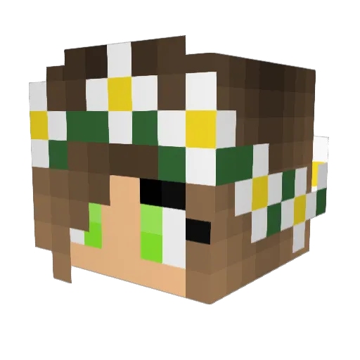 Mari_GirlJN Minecraft avatar head, 3D render