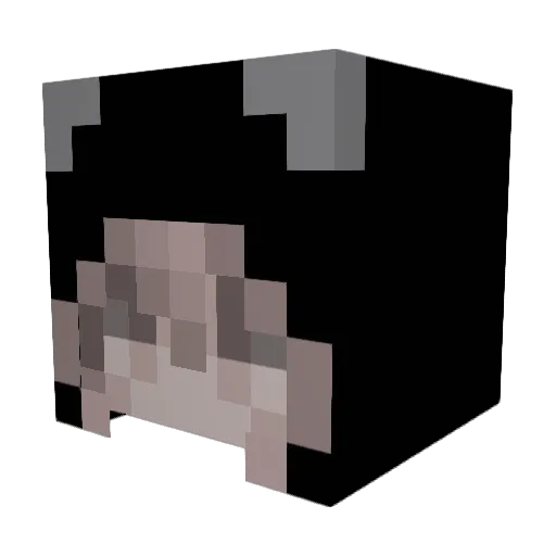 Maria120b Minecraft avatar head, 3D render