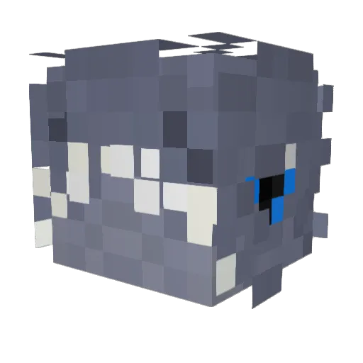 Maria123abc Minecraft avatar head, 3D render