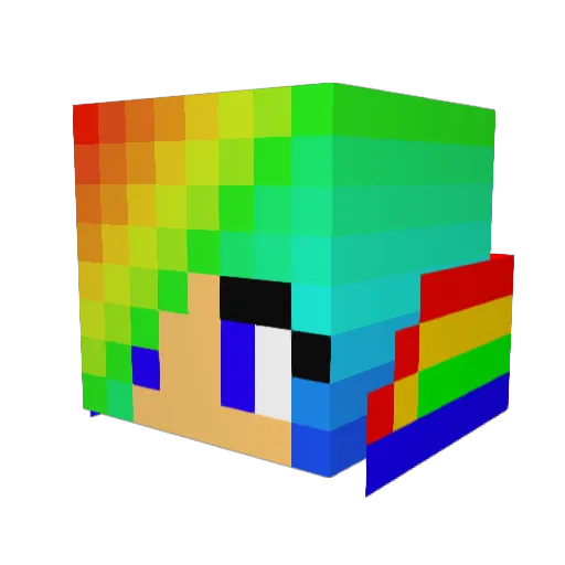 Maria5791 Minecraft avatar head, 3D render