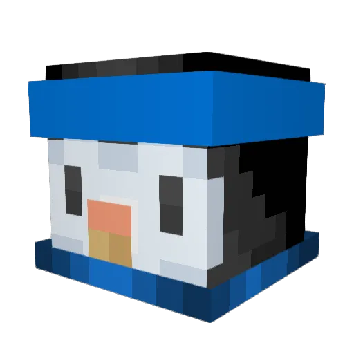 MariaDoGrau Minecraft avatar head, 3D render