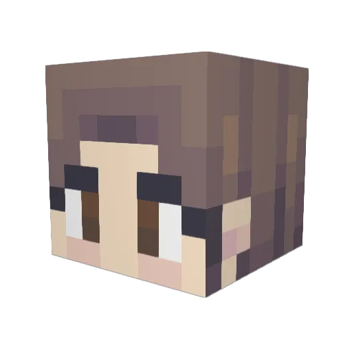 MariaJose23 Minecraft avatar head, 3D render