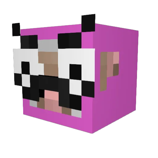 MariaLupencia Minecraft avatar head, 3D render