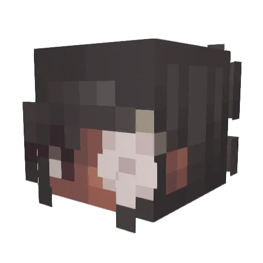 MariaRambeau Minecraft avatar head, 3D render
