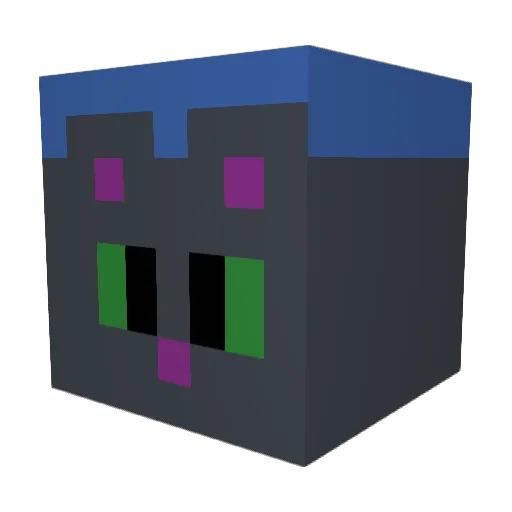 MariaThulin Minecraft avatar head, 3D render