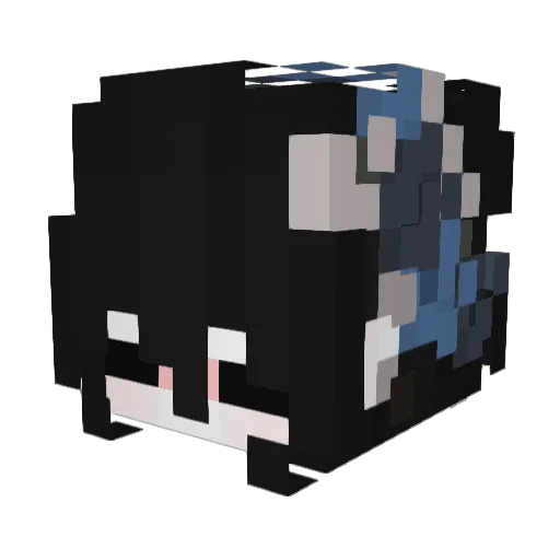 Maria_Emilia Minecraft avatar head, 3D render