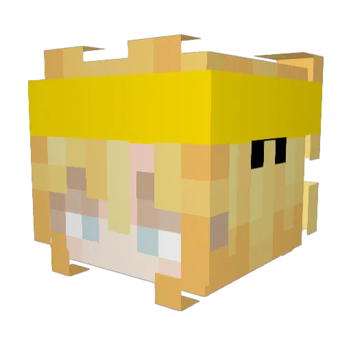 Maria_fk Minecraft avatar head, 3D render