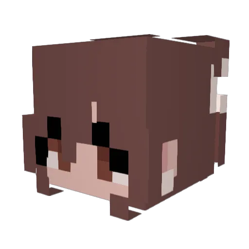 Mariaa07 Minecraft avatar head, 3D render