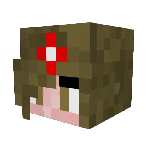 MariachiMidnight Minecraft avatar head, 3D render