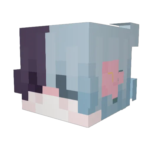 Mariacho323 Minecraft avatar head, 3D render