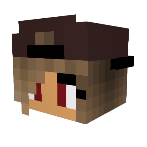 MariahSk Minecraft avatar head, 3D render