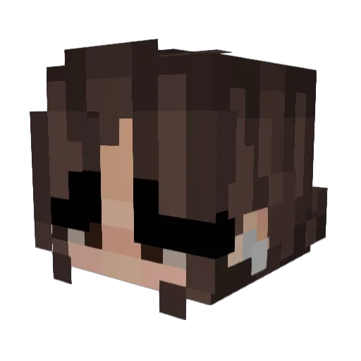 MariamxxJ Minecraft avatar head, 3D render