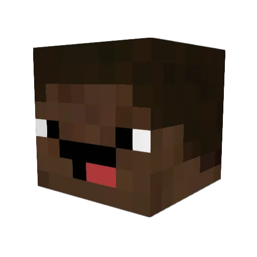 MarianGamer Minecraft avatar head, 3D render