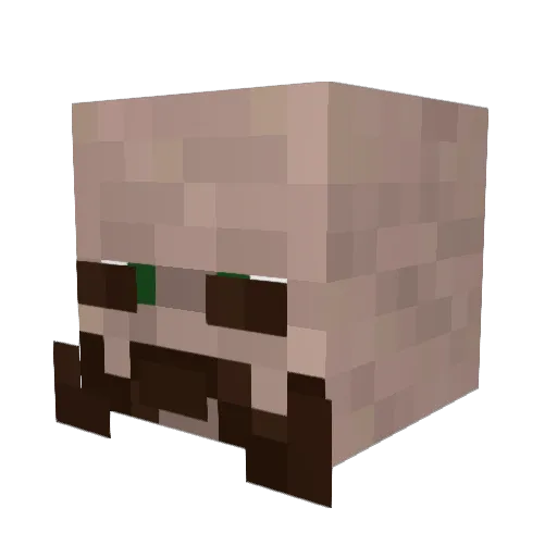 Marianeczek Minecraft avatar head, 3D render