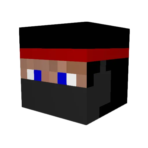 Marianicco Minecraft avatar head, 3D render