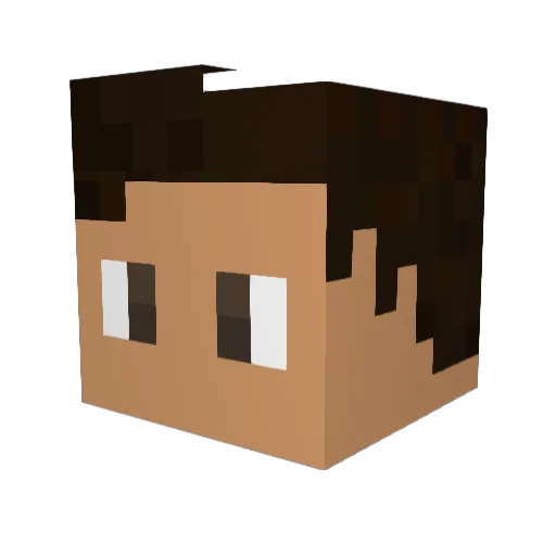 Mariano18164 Minecraft avatar head, 3D render
