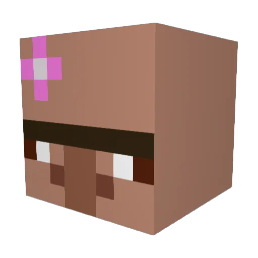 Mariano845 Minecraft avatar head, 3D render