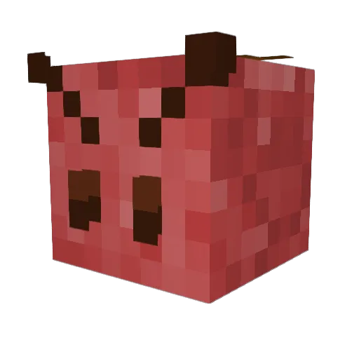 Mariaty7 Minecraft avatar head, 3D render