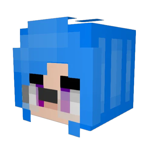 Marichi_Chip Minecraft avatar head, 3D render