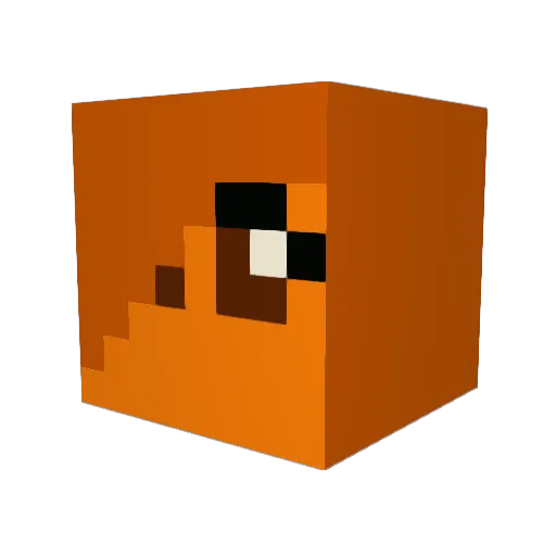 Marie0301 Minecraft avatar head, 3D render