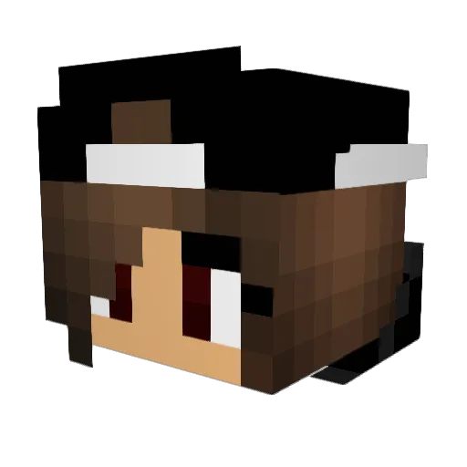 Marie1342_Cz Minecraft avatar head, 3D render