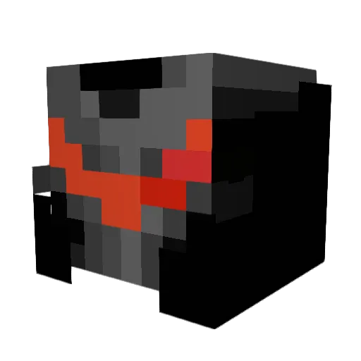 Marie3880 Minecraft avatar head, 3D render